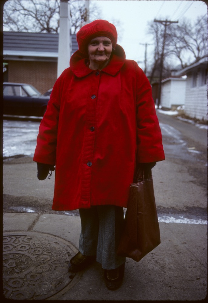 Lady in red