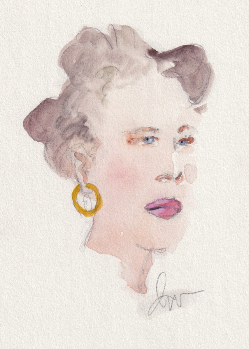 Woman, watercolor