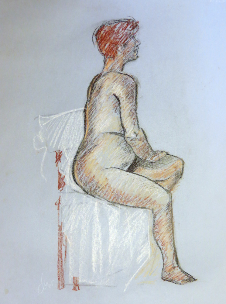 Nude, pastel